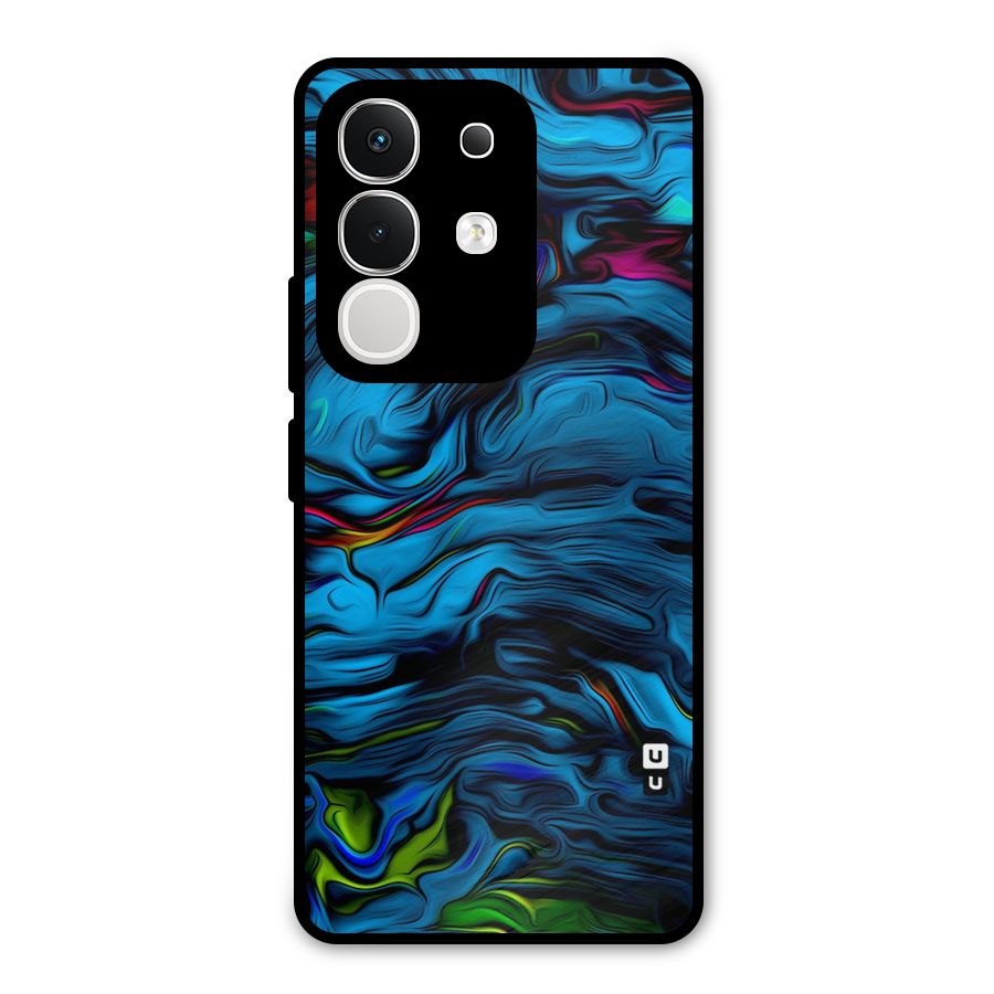 Beautiful Abstract Design Art Metal Back Case for Vivo T4x