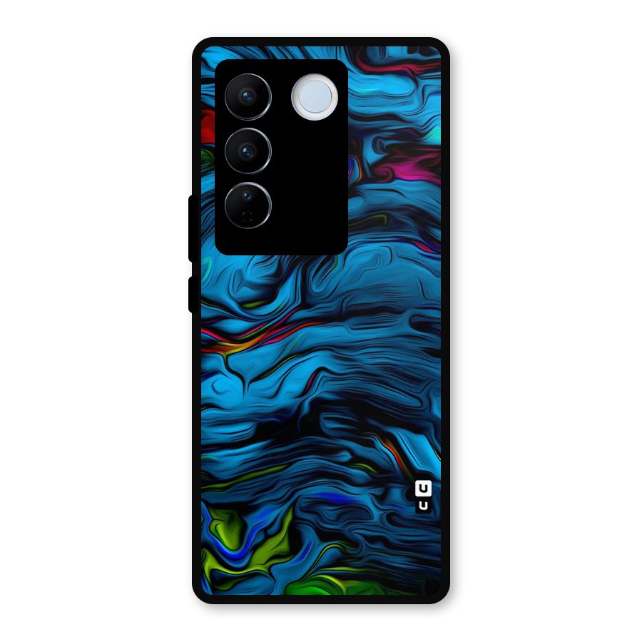Beautiful Abstract Design Art Metal Back Case for Vivo V27