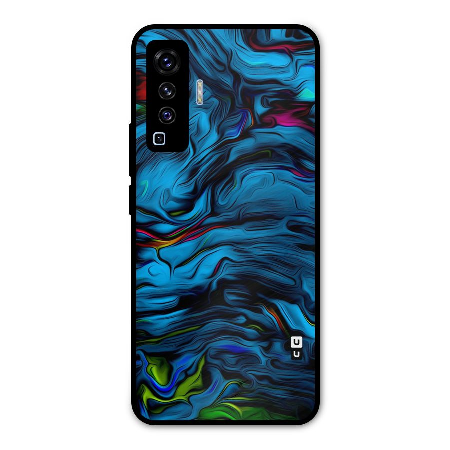 Beautiful Abstract Design Art Metal Back Case for Vivo X50