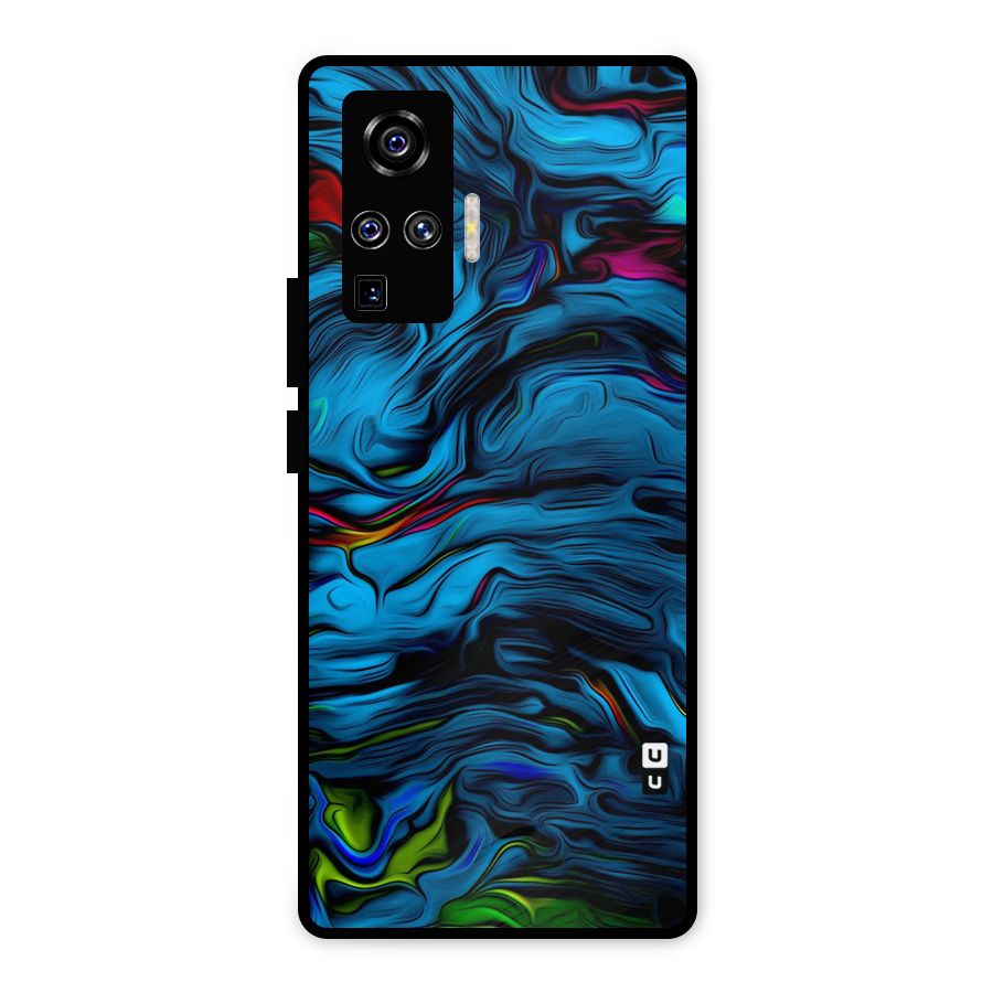 Beautiful Abstract Design Art Metal Back Case for Vivo X50 Pro
