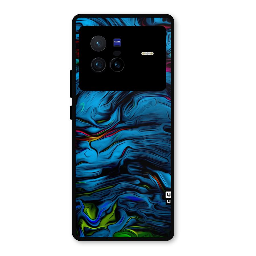 Beautiful Abstract Design Art Metal Back Case for Vivo X80