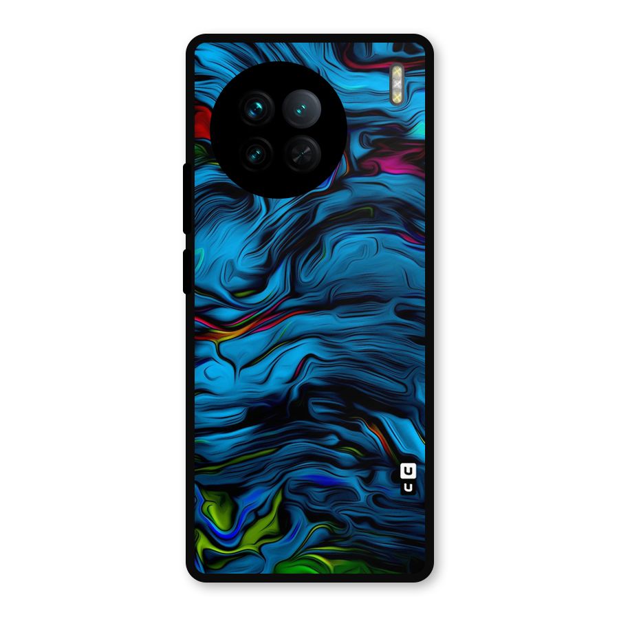 Beautiful Abstract Design Art Metal Back Case for Vivo X90