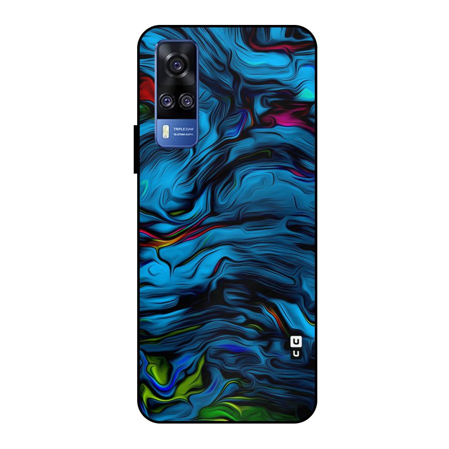 Beautiful Abstract Design Art Metal Back Case for Vivo Y51
