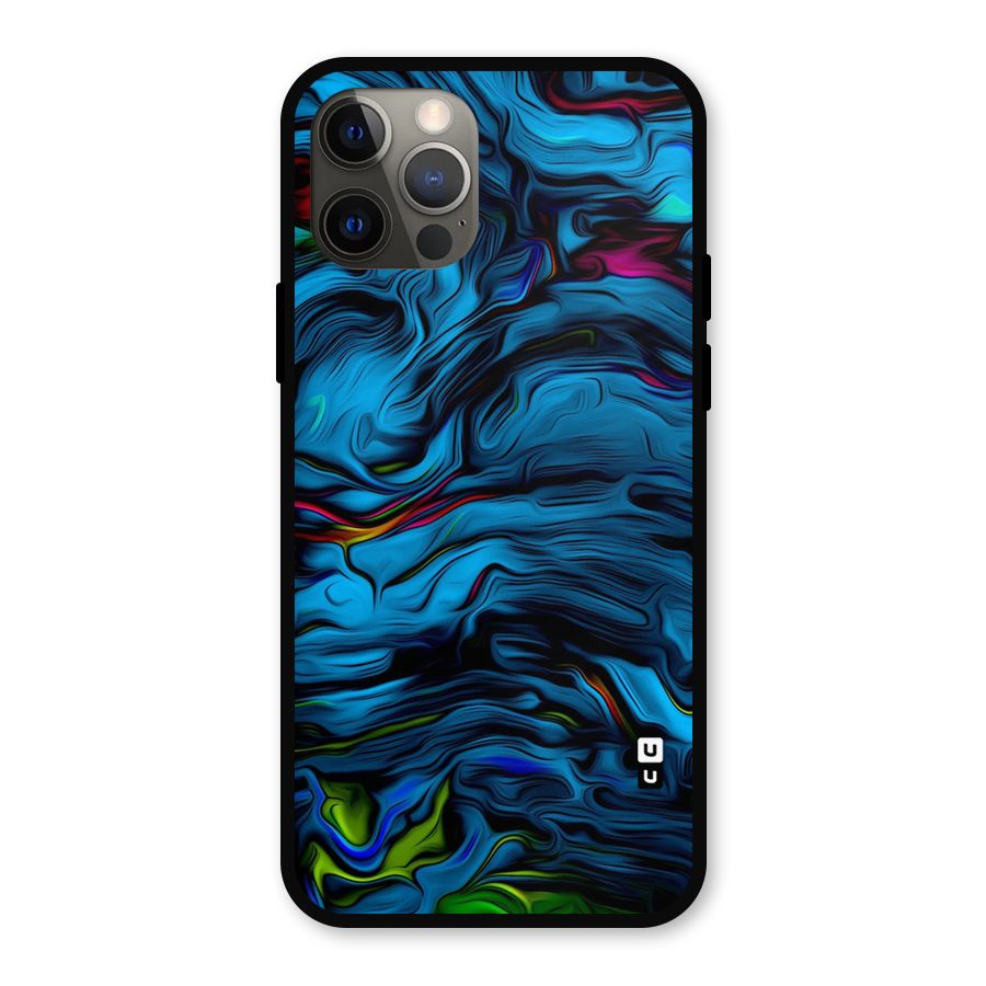 Beautiful Abstract Design Art Metal Back Case for iPhone 12 Pro