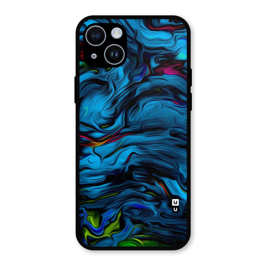 Beautiful Abstract Design Art Metal Back Case for iPhone 14