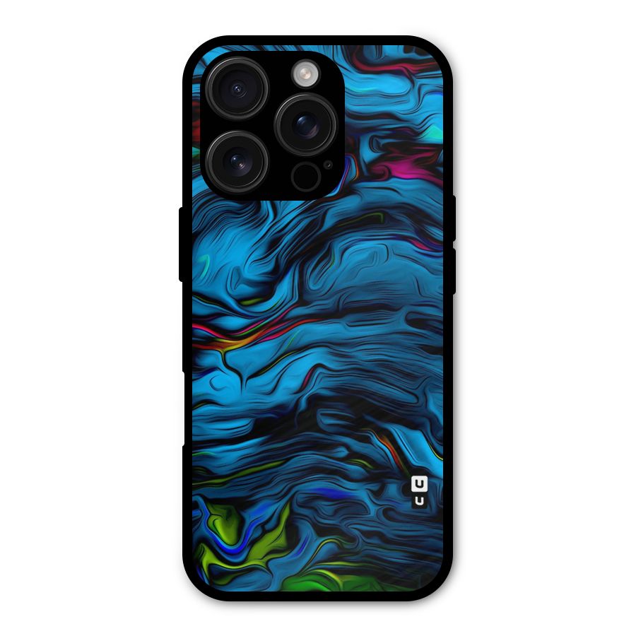 Beautiful Abstract Design Art Metal Back Case for iPhone 16 Pro