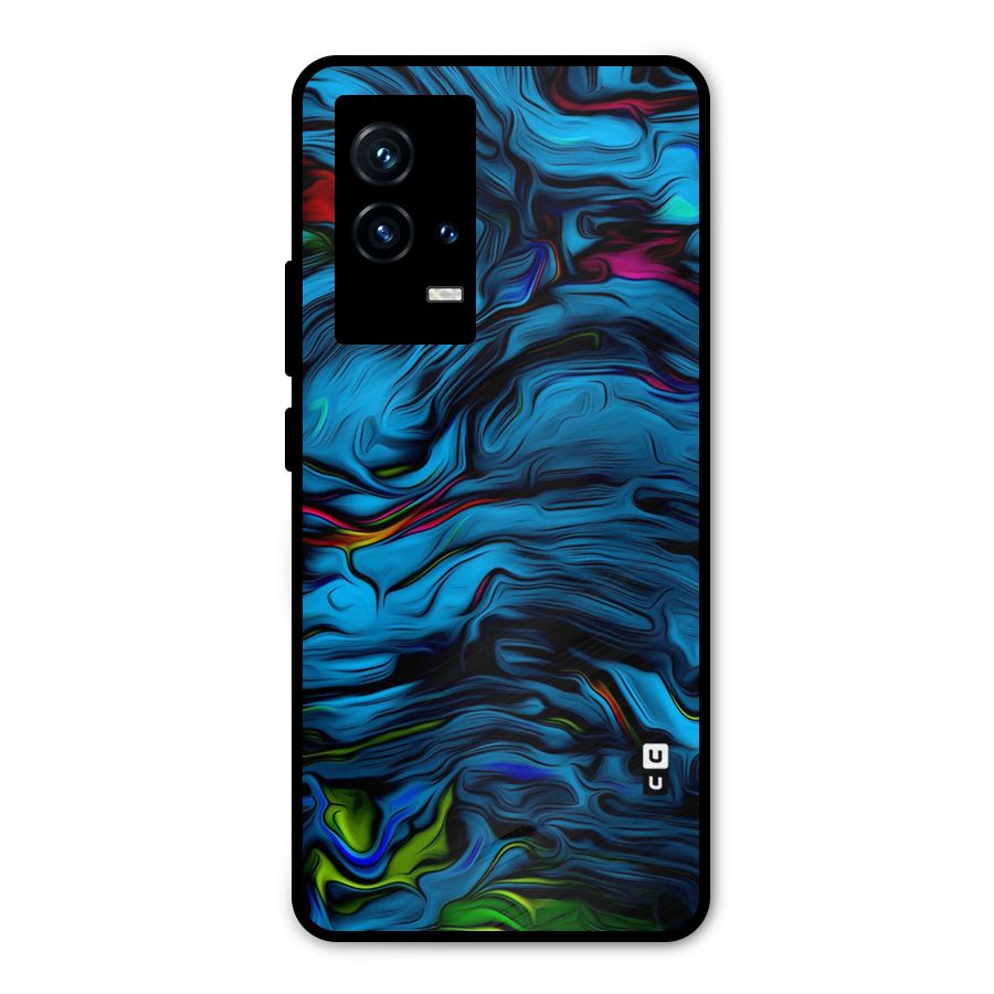 Beautiful Abstract Design Art Metal Back Case for iQOO 9 5G