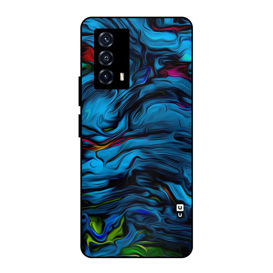 Beautiful Abstract Design Art Metal Back Case for iQOO Z5