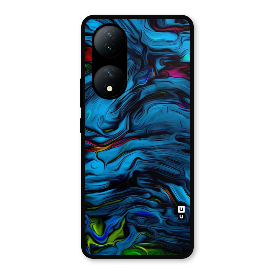 Beautiful Abstract Design Art Metal Back Case for iQOO Z7s