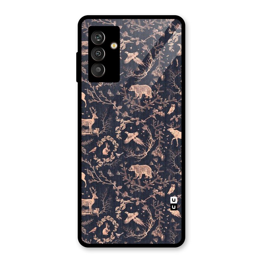 Beautiful Animal Design Glass Back Case for Galaxy M13