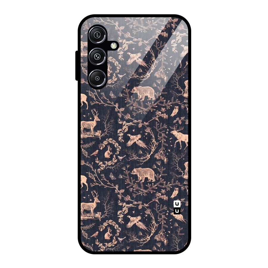 Beautiful Animal Design Glass Back Case for Galaxy M34 5G