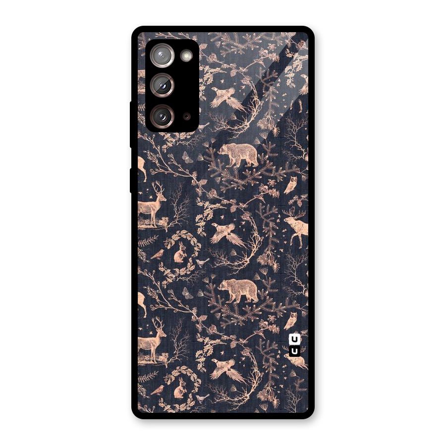 Beautiful Animal Design Glass Back Case for Galaxy Note 20