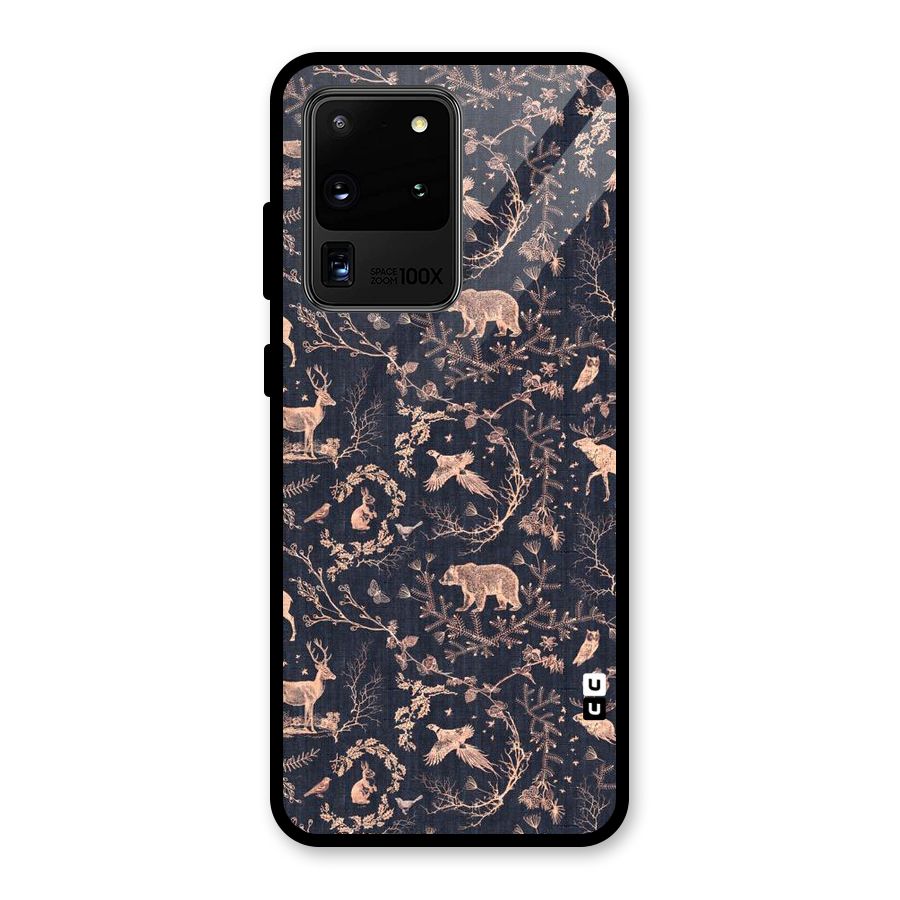 Beautiful Animal Design Glass Back Case for Galaxy S20 Ultra