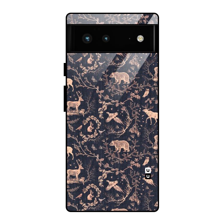 Beautiful Animal Design Glass Back Case for Google Pixel 6