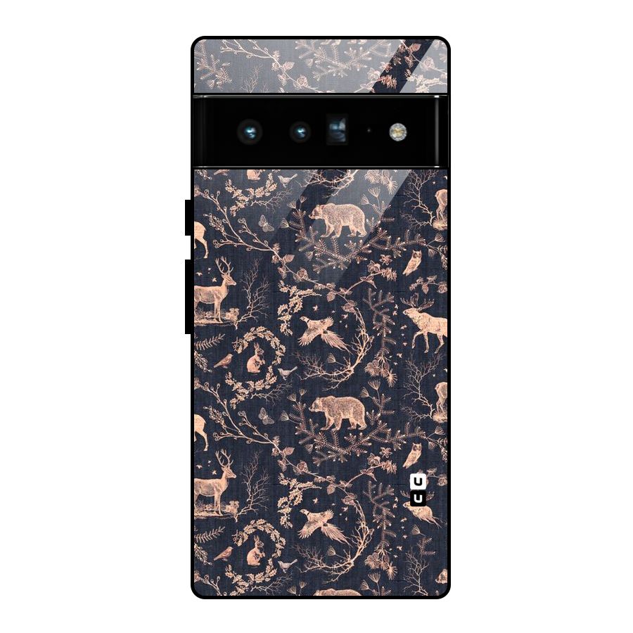 Beautiful Animal Design Glass Back Case for Google Pixel 6 Pro
