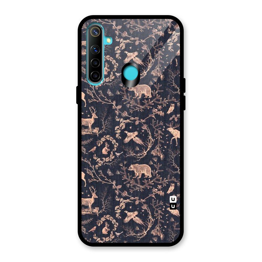 Beautiful Animal Design Glass Back Case for Realme 5i
