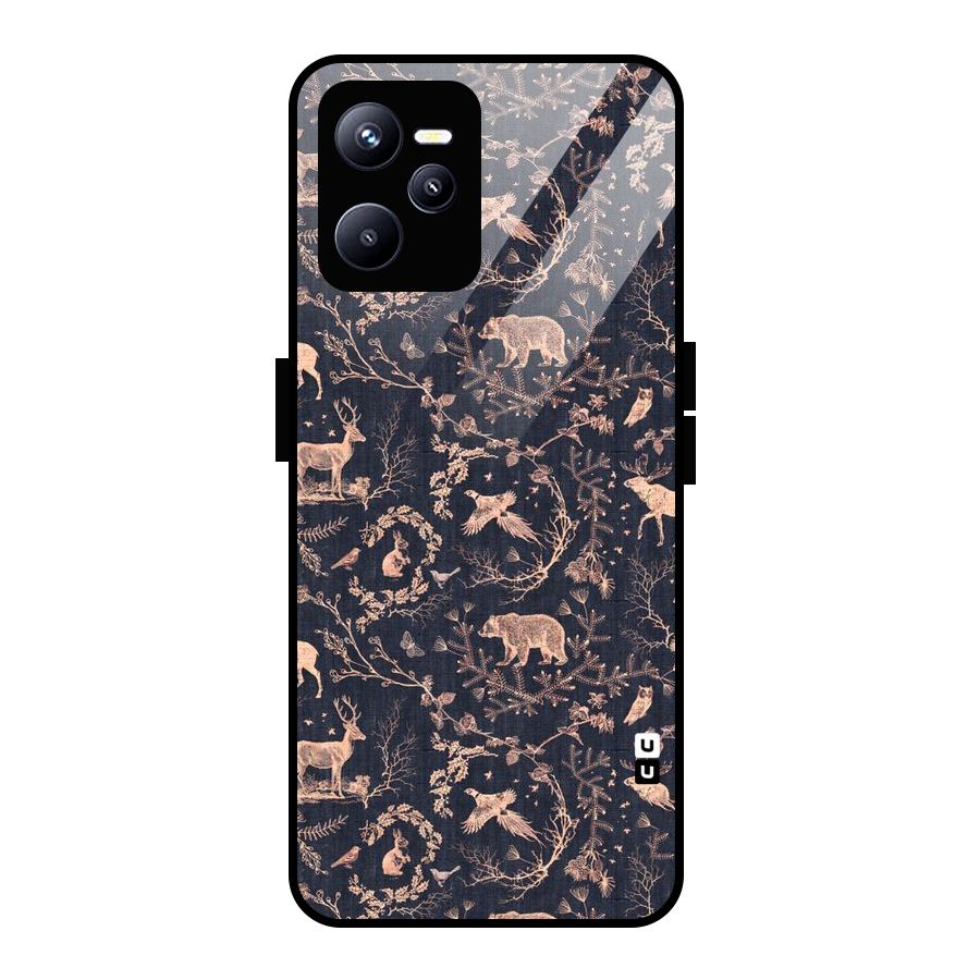 Beautiful Animal Design Glass Back Case for Realme C35