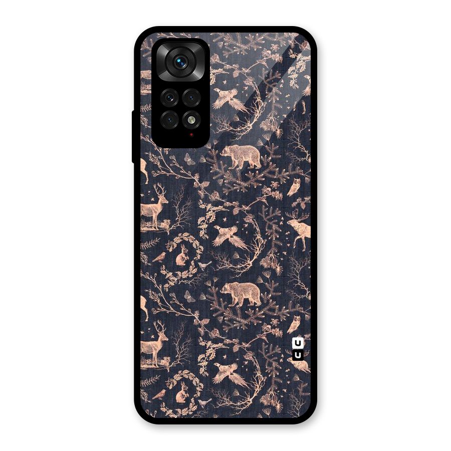 Beautiful Animal Design Glass Back Case for Redmi Note 11S
