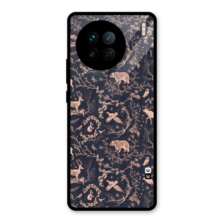 Beautiful Animal Design Glass Back Case for Vivo X90