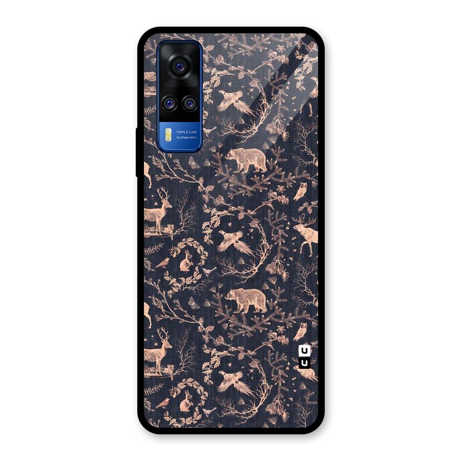 Beautiful Animal Design Glass Back Case for Vivo Y31