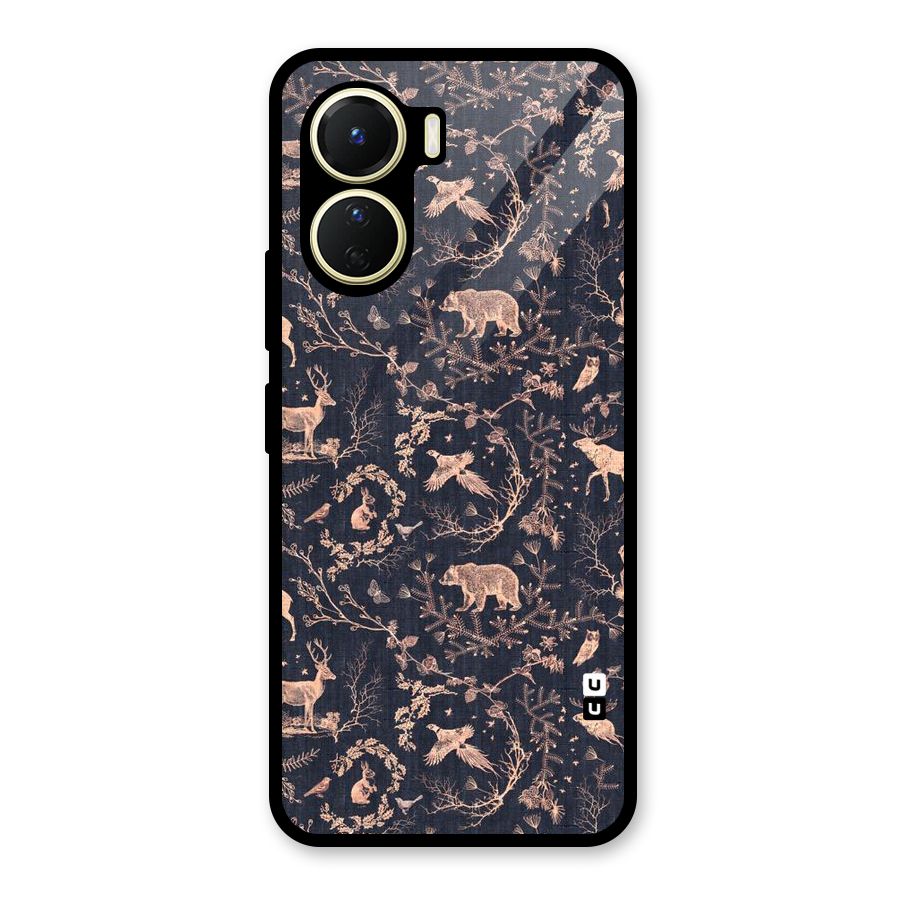 Beautiful Animal Design Glass Back Case for Vivo Y56