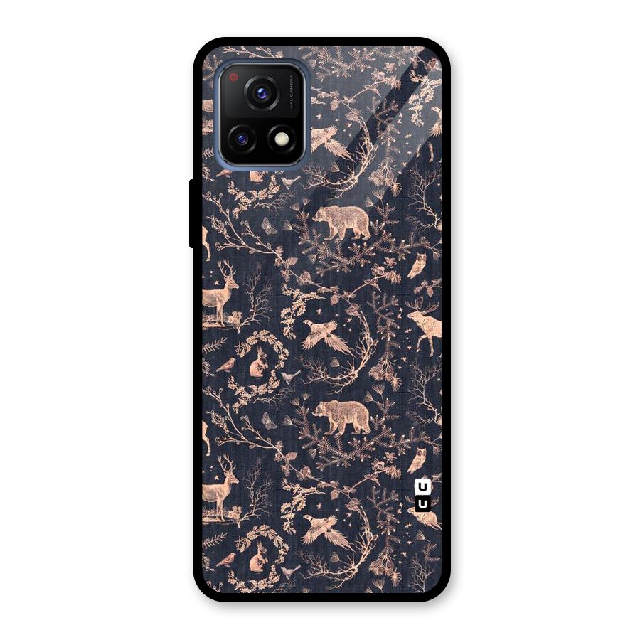 Beautiful Animal Design Glass Back Case for Vivo Y72 5G