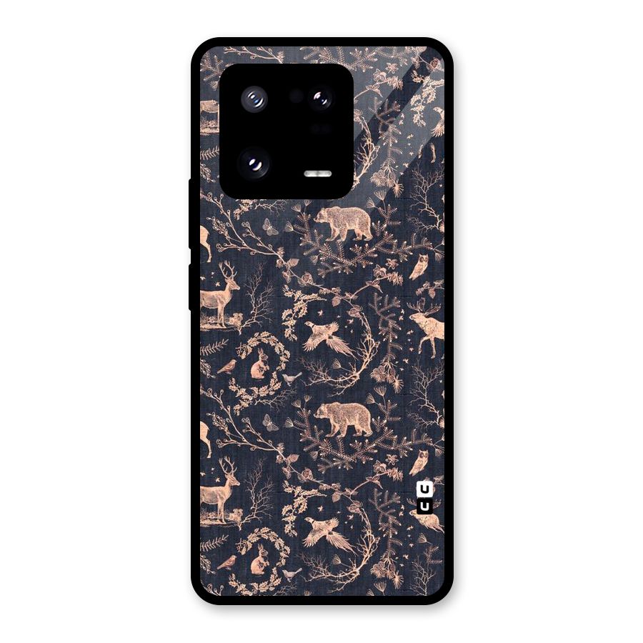 Beautiful Animal Design Glass Back Case for Xiaomi 13 Pro