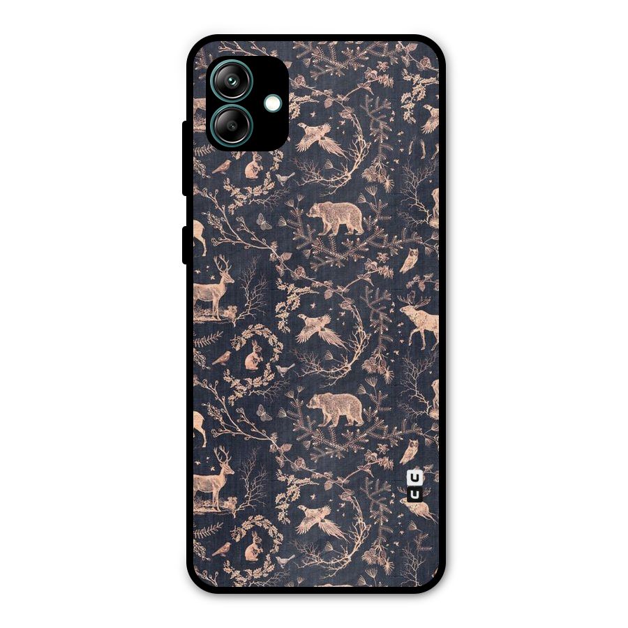 Beautiful Animal Design Metal Back Case for Galaxy A04