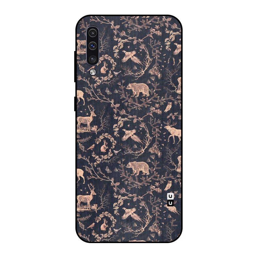 Beautiful Animal Design Metal Back Case for Galaxy A30s