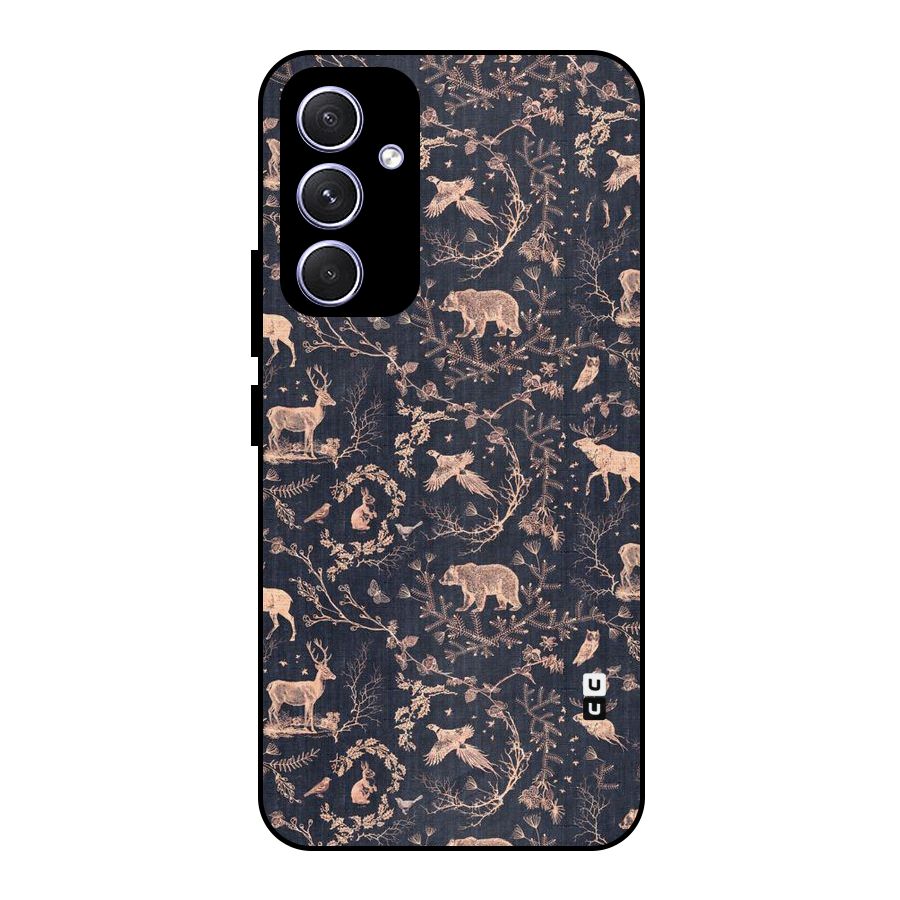 Beautiful Animal Design Metal Back Case for Galaxy A54