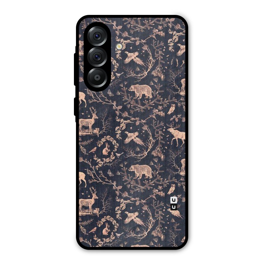 Beautiful Animal Design Metal Back Case for Galaxy A56