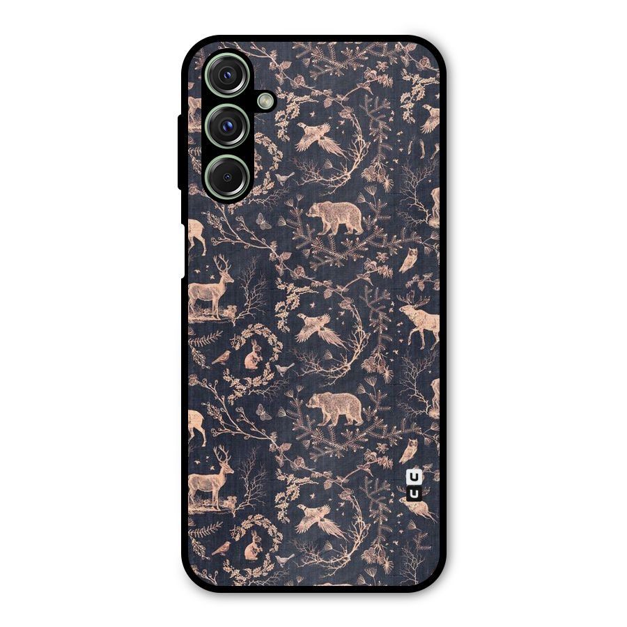 Beautiful Animal Design Metal Back Case for Galaxy F34