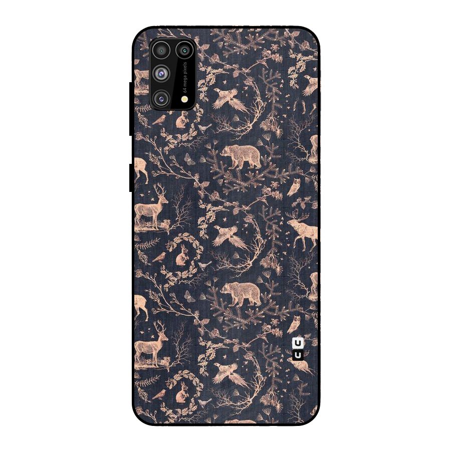 Beautiful Animal Design Metal Back Case for Galaxy F41