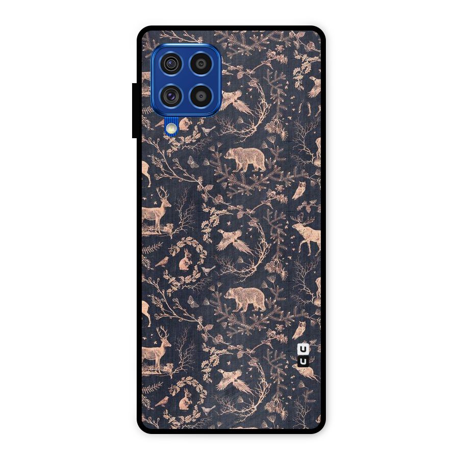 Beautiful Animal Design Metal Back Case for Galaxy F62