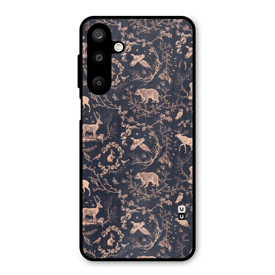 Beautiful Animal Design Metal Back Case for Galaxy M16