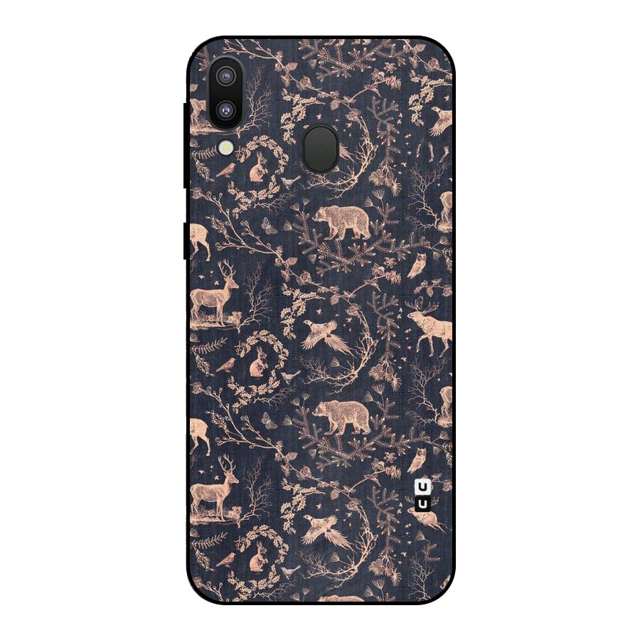 Beautiful Animal Design Metal Back Case for Galaxy M20