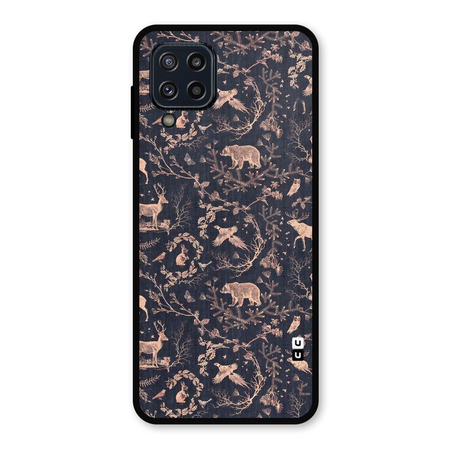 Beautiful Animal Design Metal Back Case for Galaxy M32