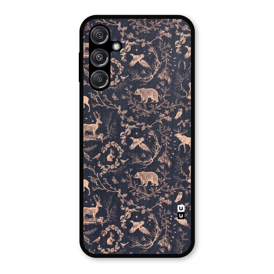 Beautiful Animal Design Metal Back Case for Galaxy M34 5G