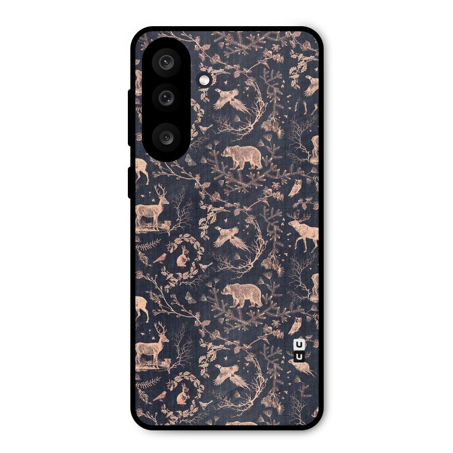 Beautiful Animal Design Metal Back Case for Galaxy M56