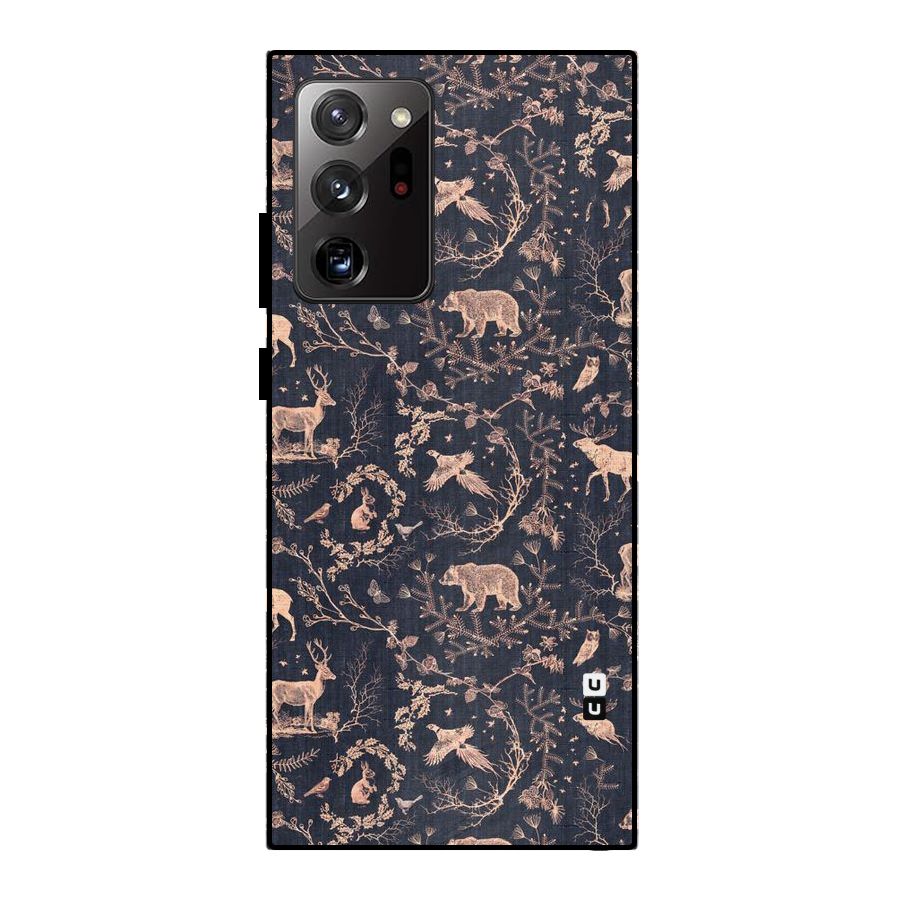 Beautiful Animal Design Metal Back Case for Galaxy Note 20 Ultra