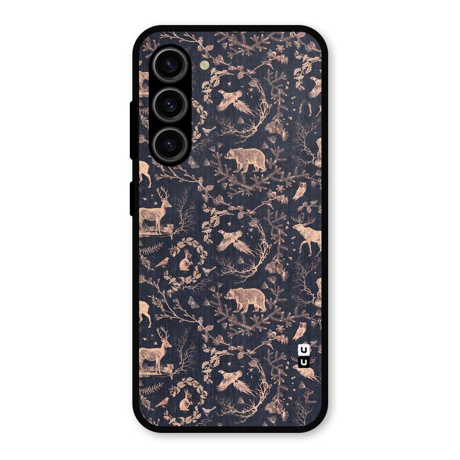 Beautiful Animal Design Metal Back Case for Galaxy S23