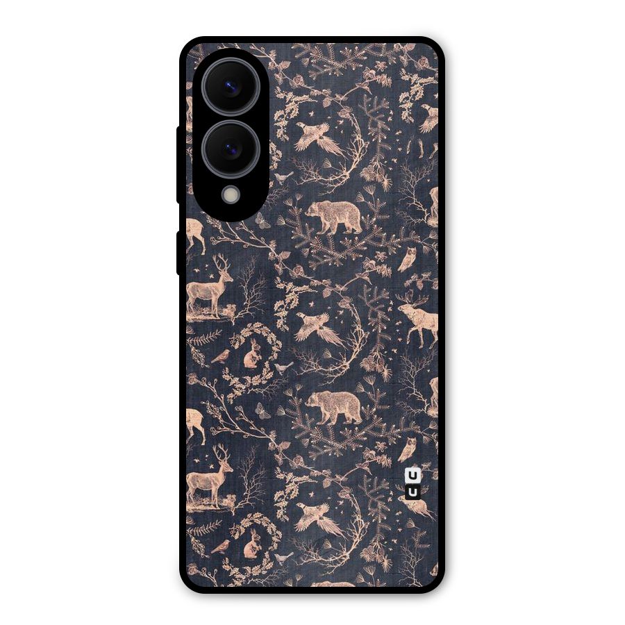 Beautiful Animal Design Metal Back Case for Galaxy S25 Edge
