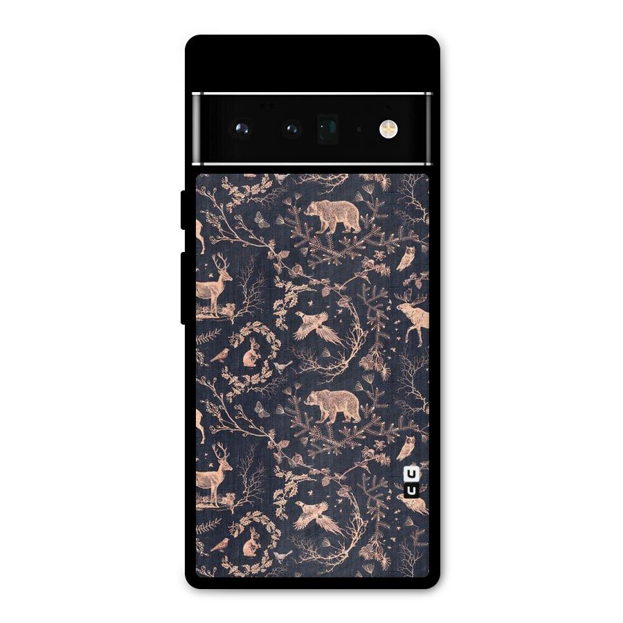 Beautiful Animal Design Metal Back Case for Google Pixel 6 Pro