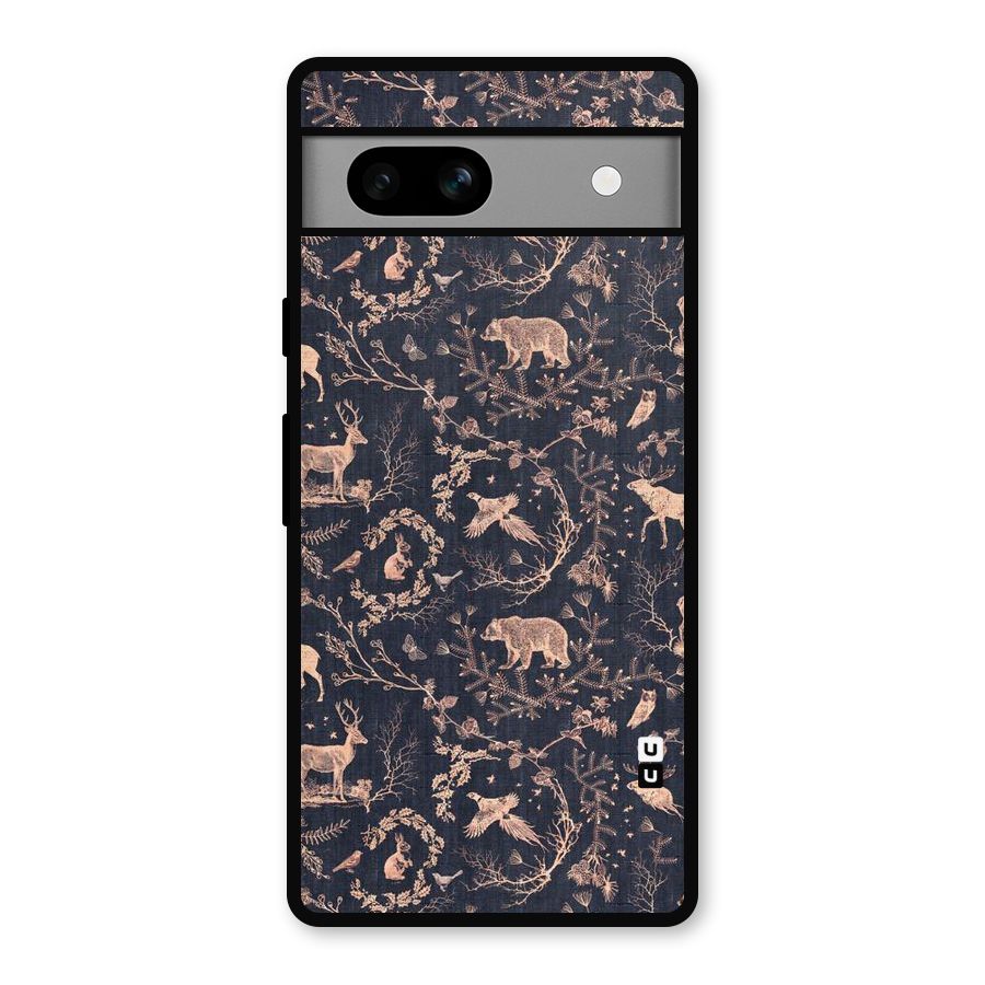 Beautiful Animal Design Metal Back Case for Google Pixel 7a