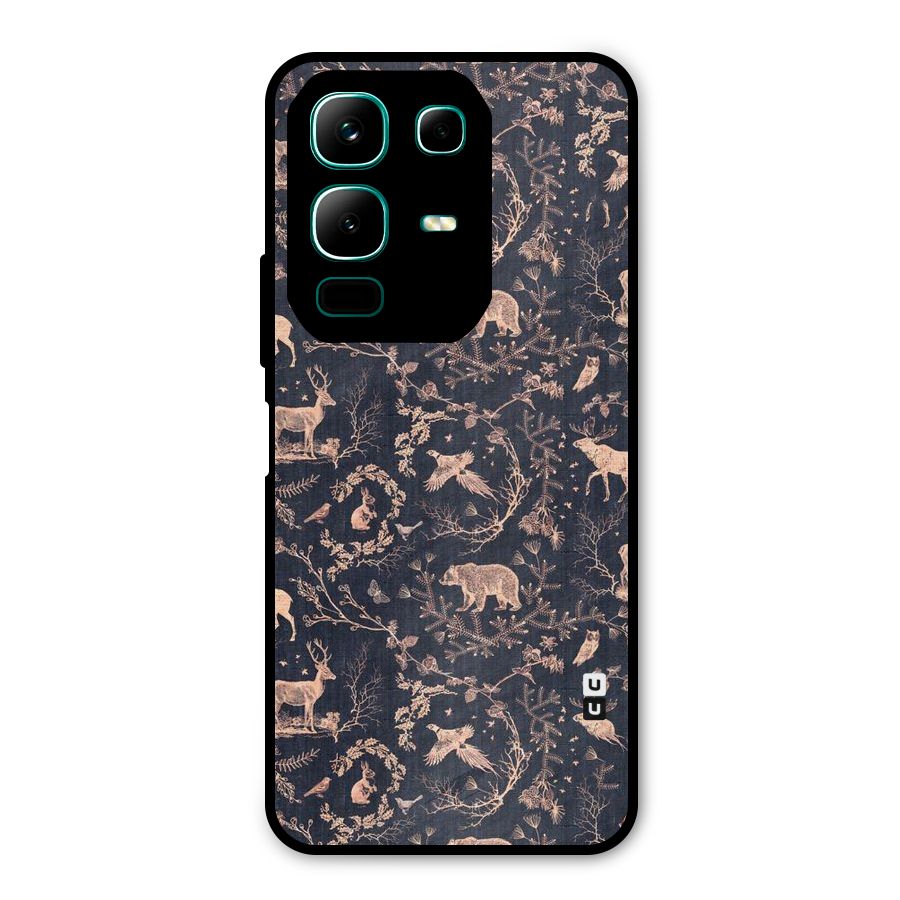 Beautiful Animal Design Metal Back Case for Infinix Note 50x