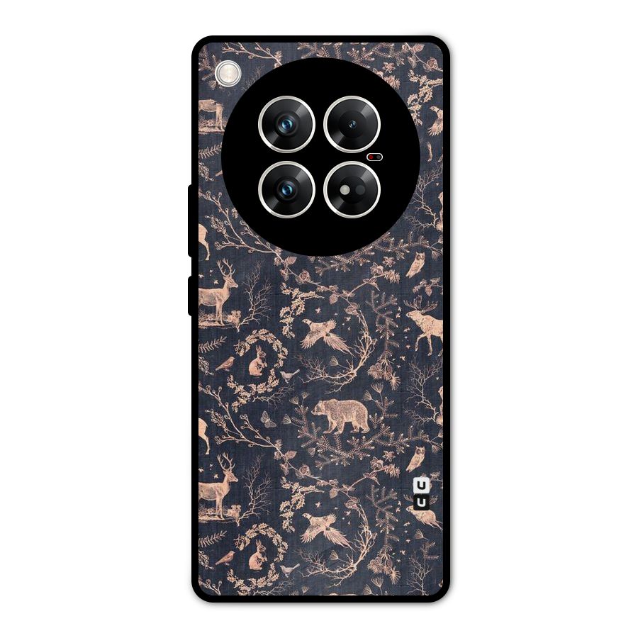 Beautiful Animal Design Metal Back Case for Infinix Zero 40 5G
