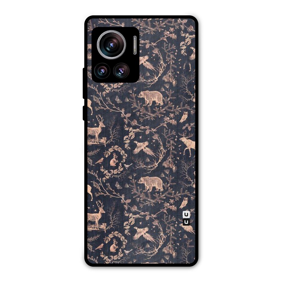 Beautiful Animal Design Metal Back Case for Motorola Edge 30 Ultra