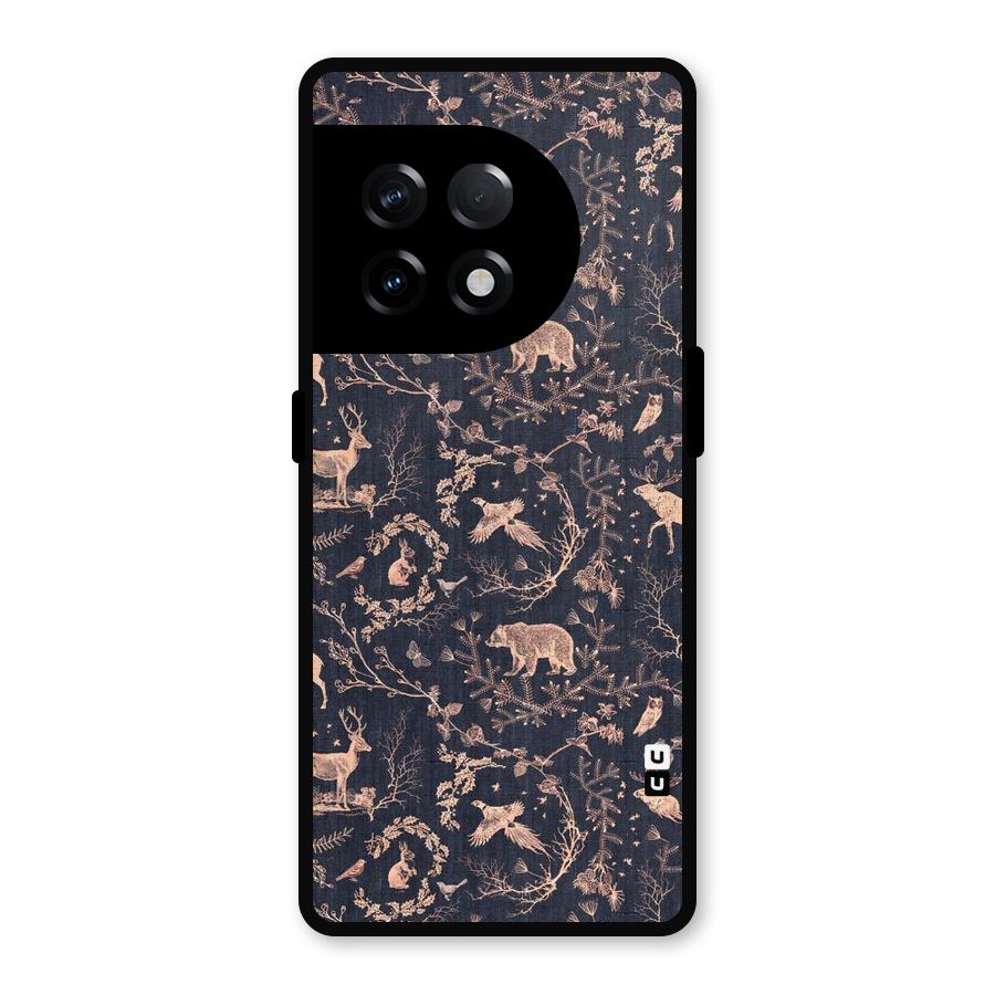Beautiful Animal Design Metal Back Case for OnePlus 11R