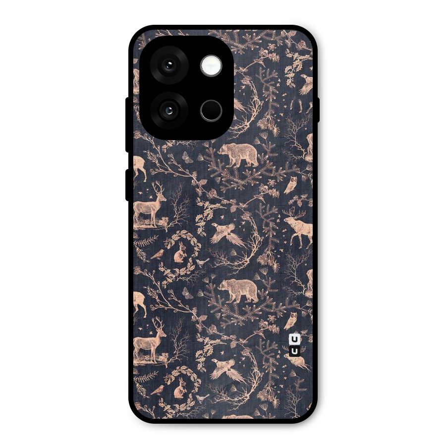 Beautiful Animal Design Metal Back Case for OnePlus 13s