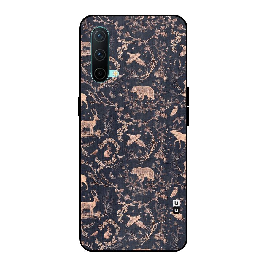 Beautiful Animal Design Metal Back Case for OnePlus Nord CE 5G